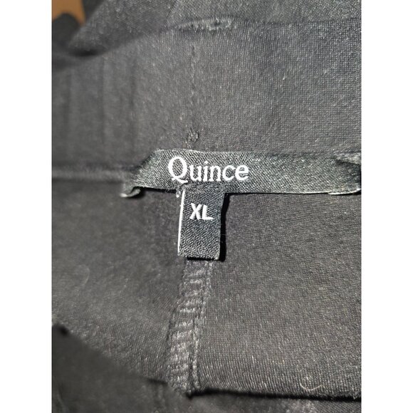 Quince Ultra-Stretch Ponte Straight Leg 4-Pocket Pant Petite XL Black - Picture 3 of 6